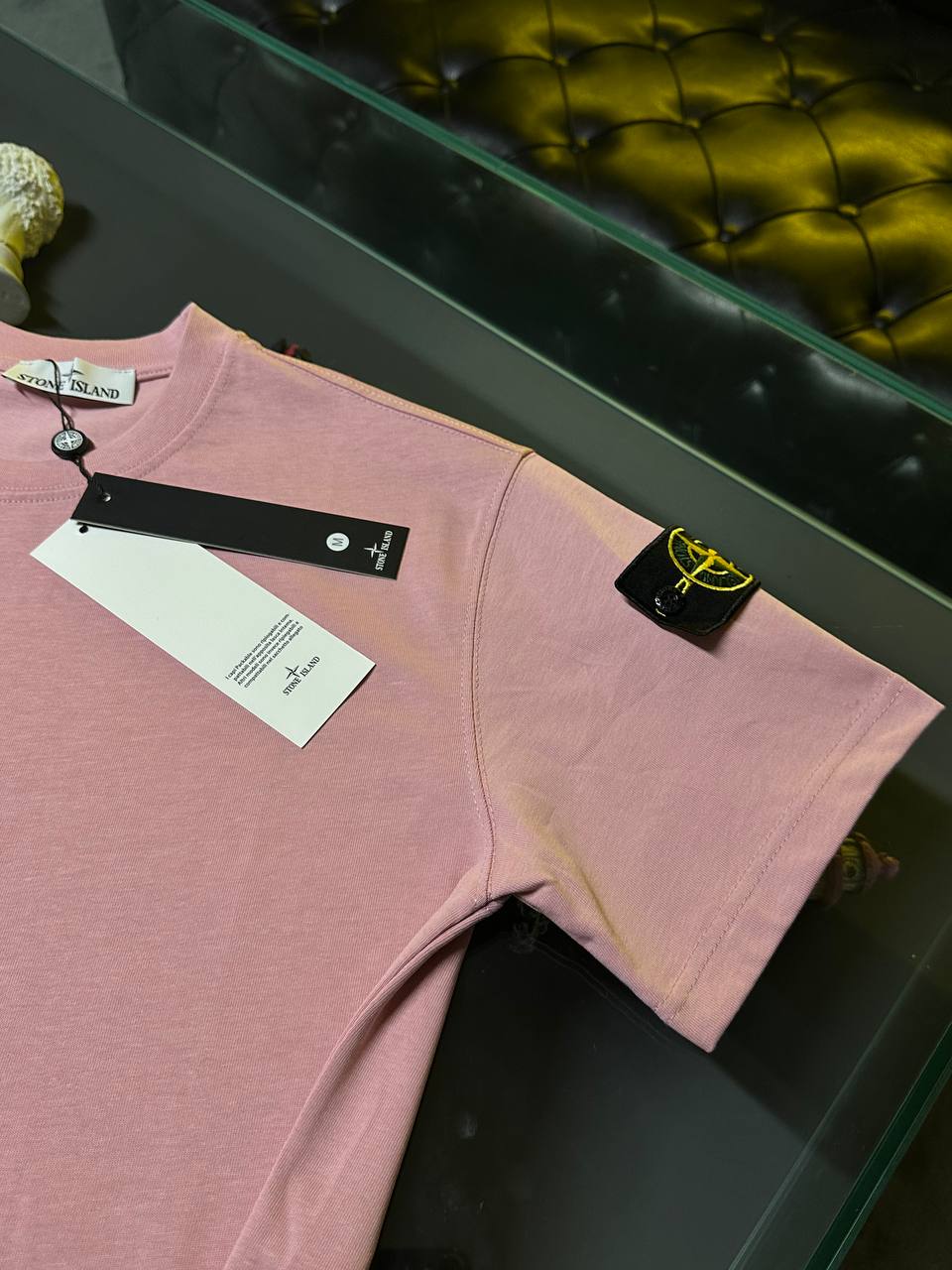 Tshirt stone island a motif Rose