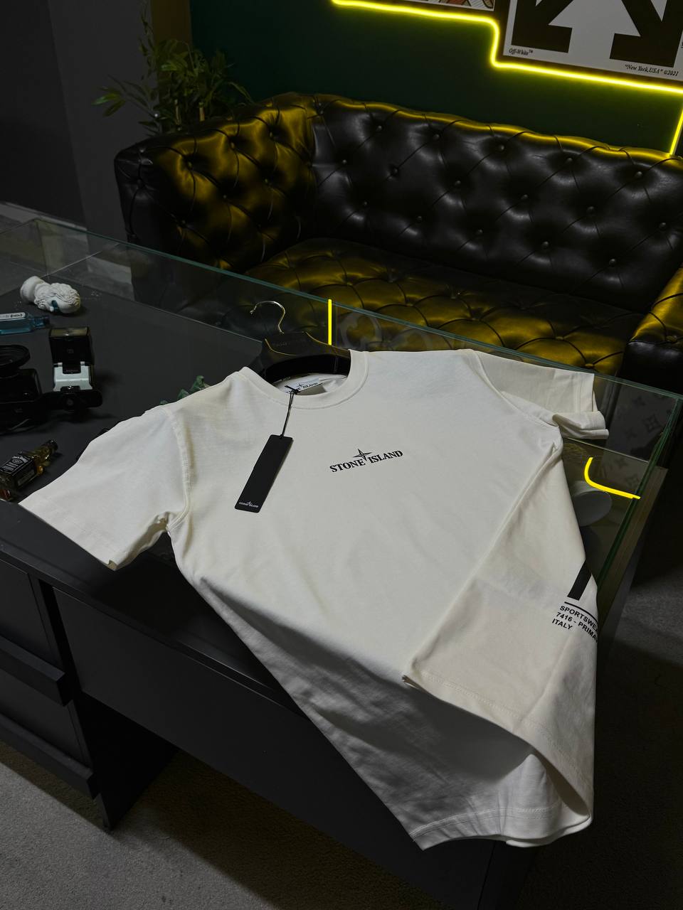 T-shirt stone island TP Blanc