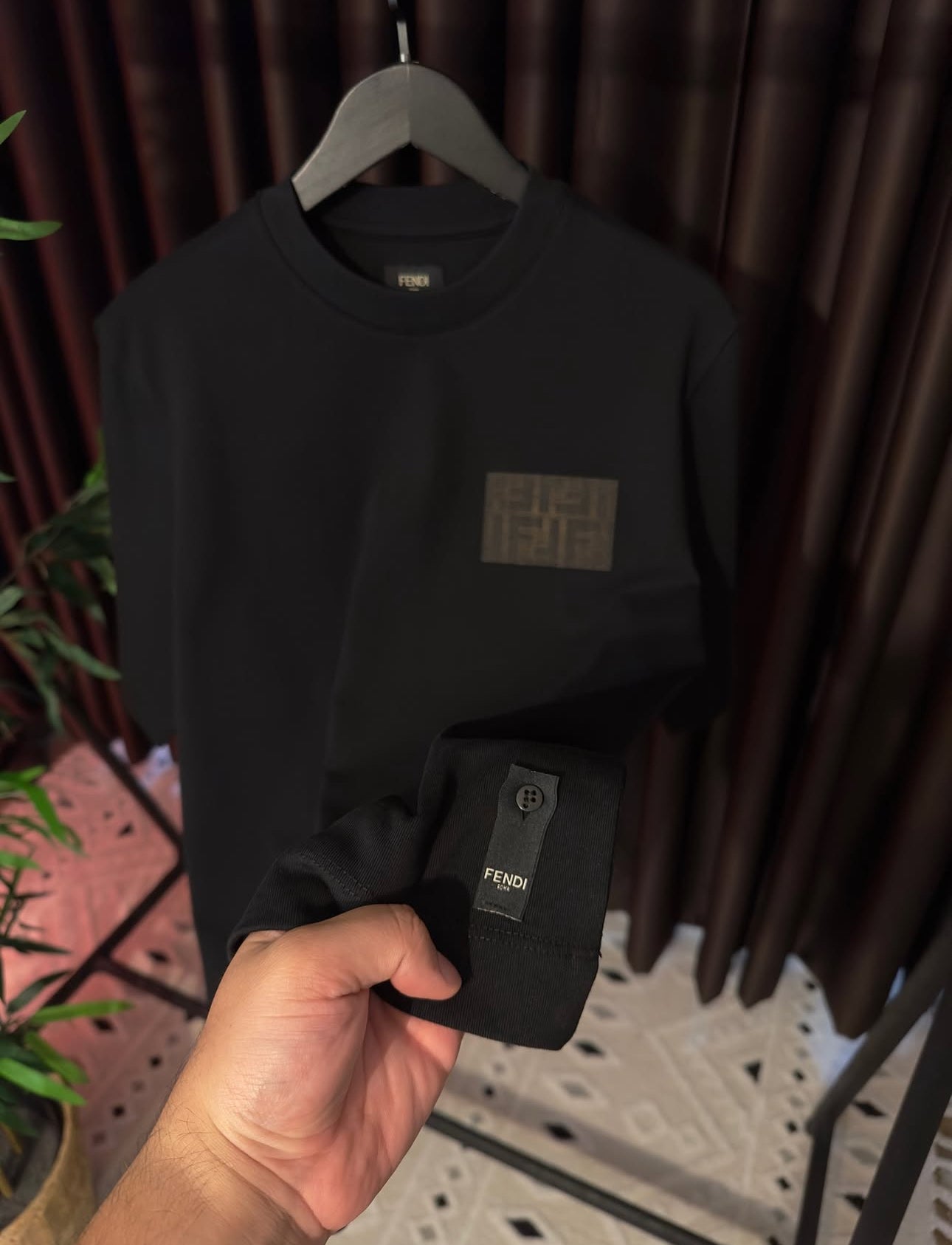 Tshirt fendi noir