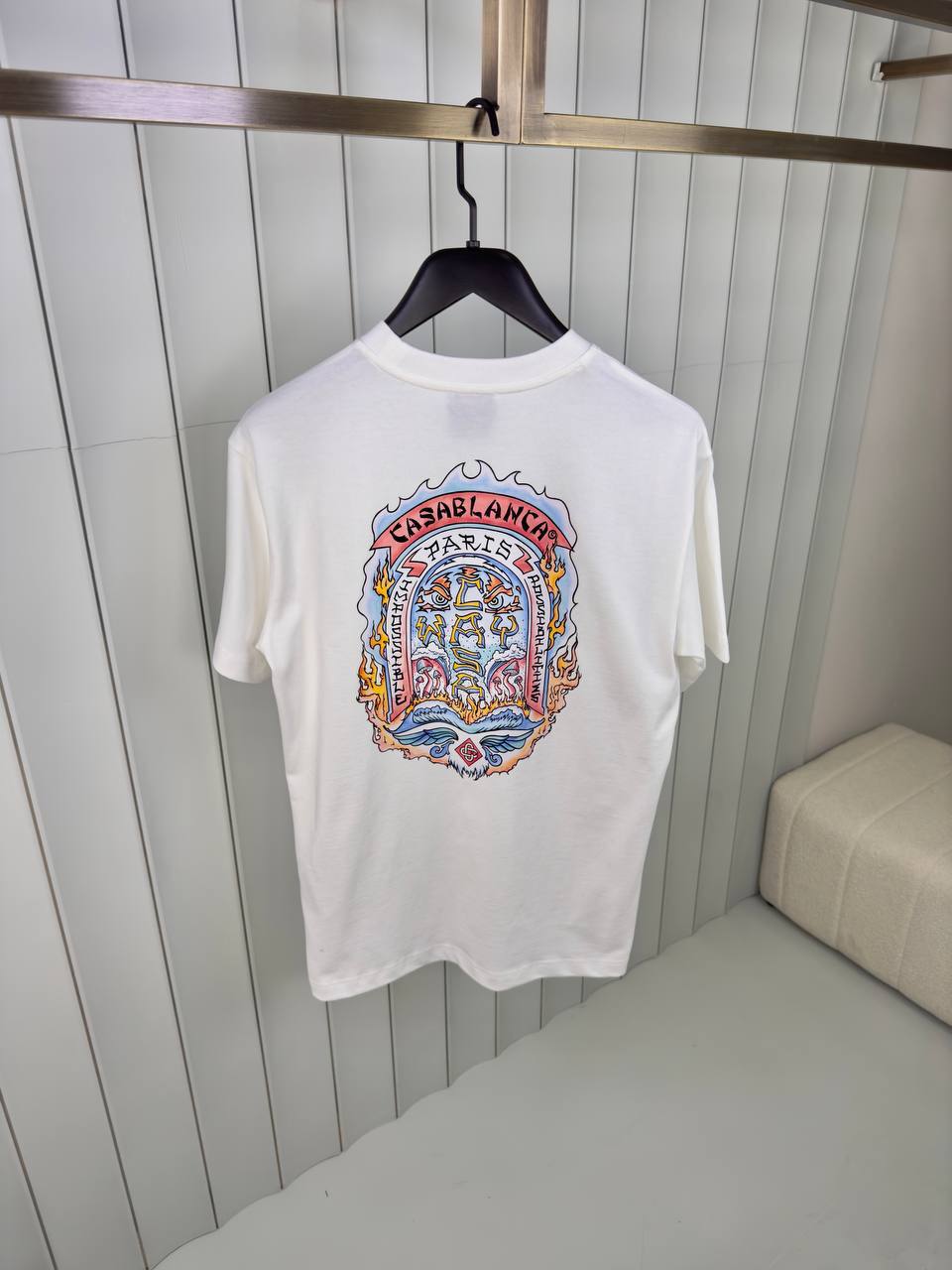 TSHIRT CASABLANCA PARIS BLANC