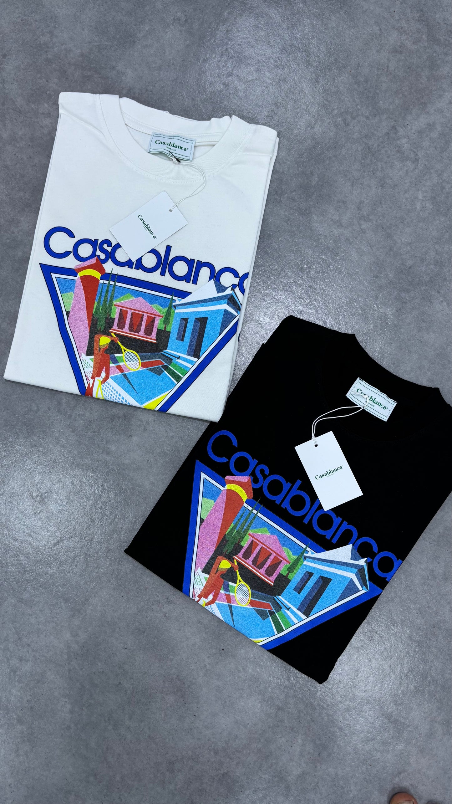 T-shirt casablanca tennis club blanc