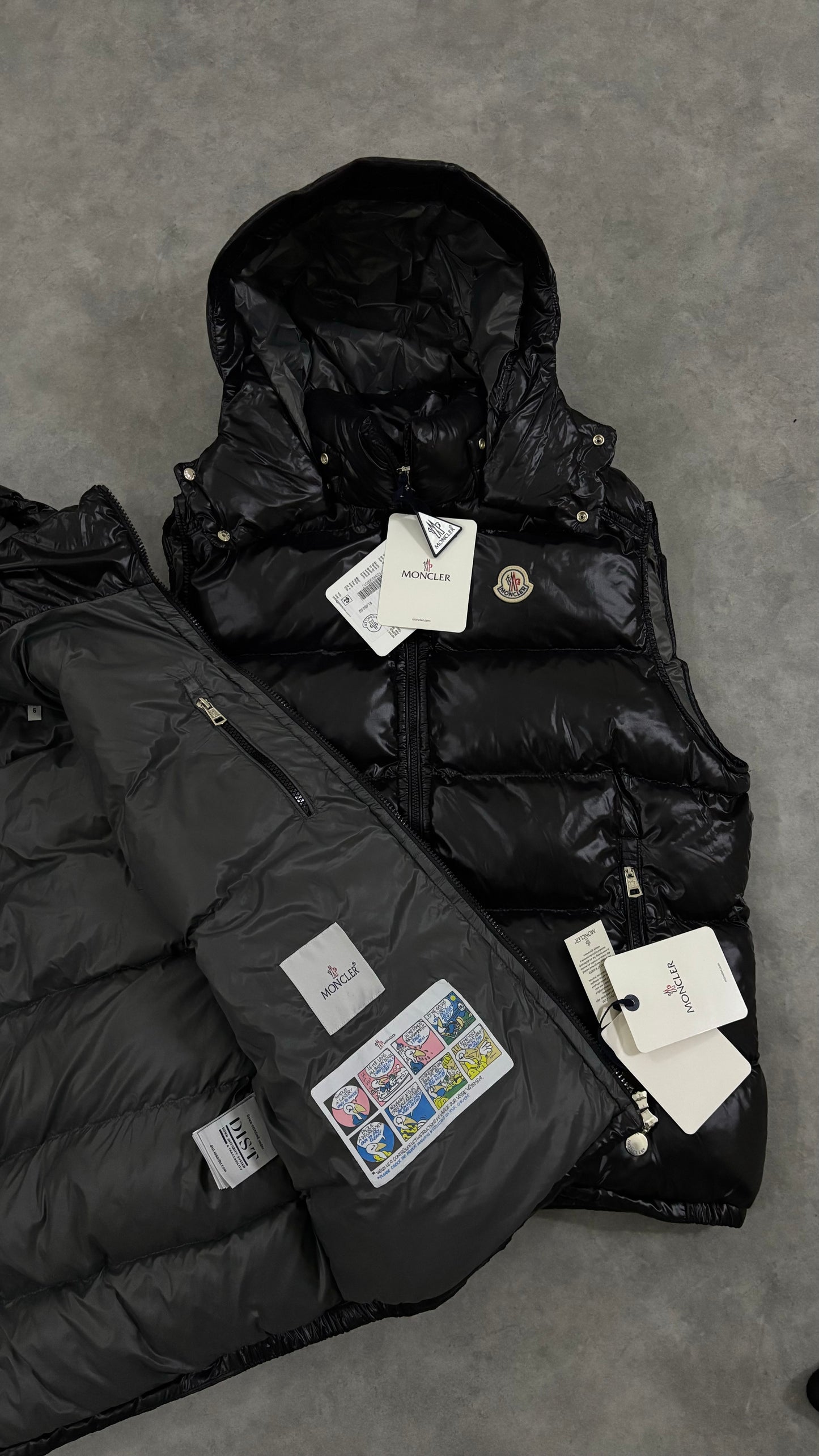 GILLET MONCLER NOIR