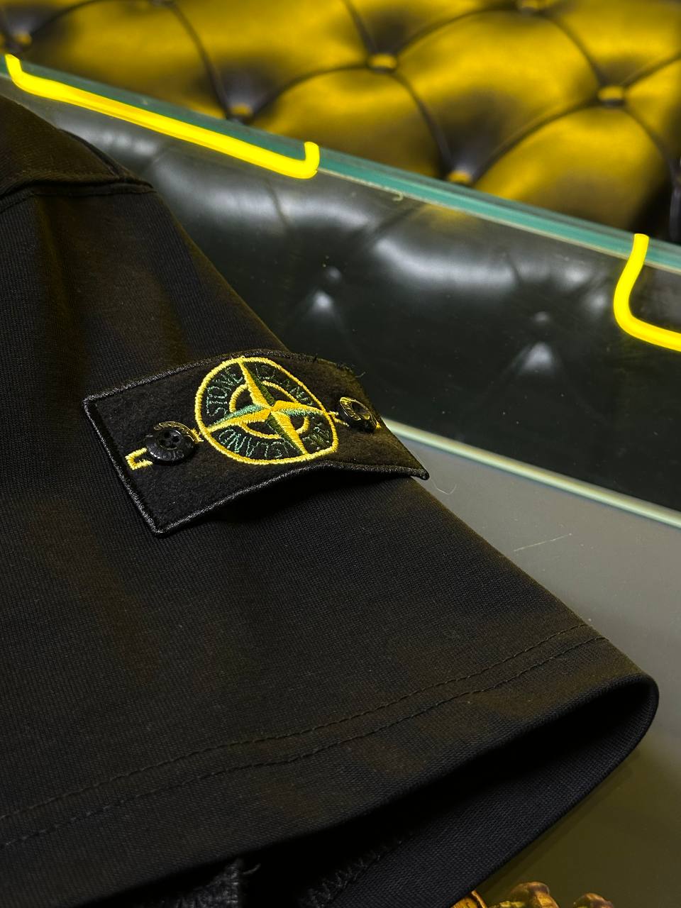 Tshirt stone island a motif noir