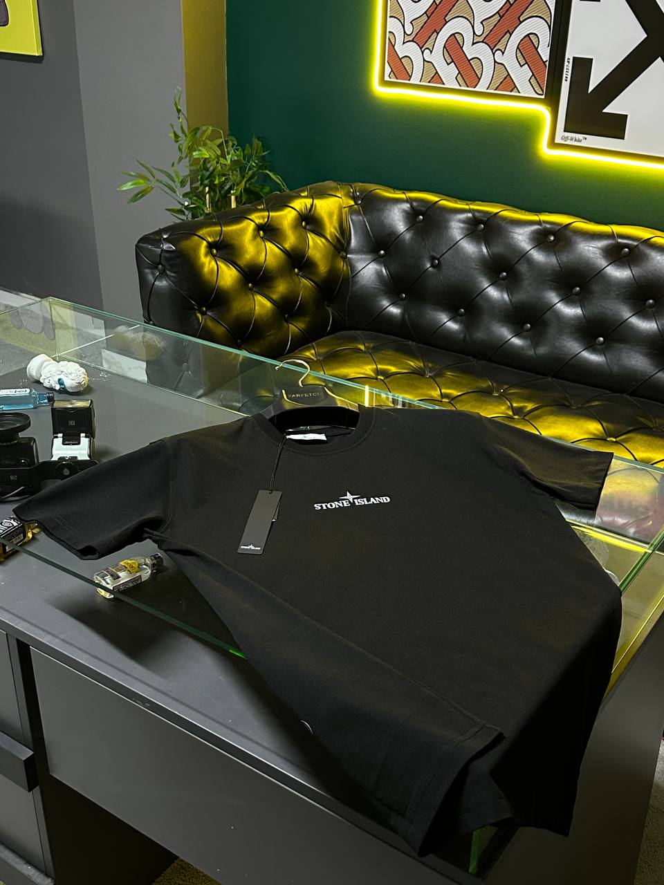 T-shirt stone island TP Noir