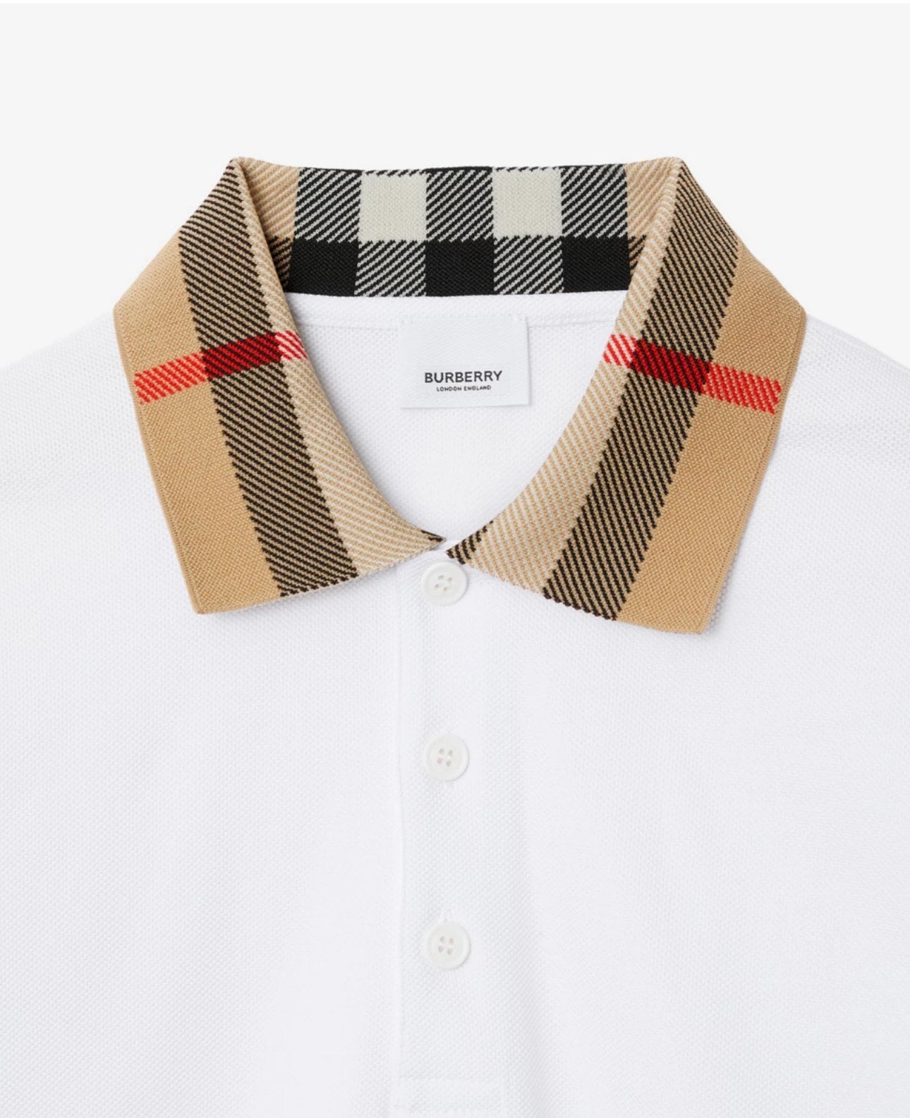 Burberry polo blanc