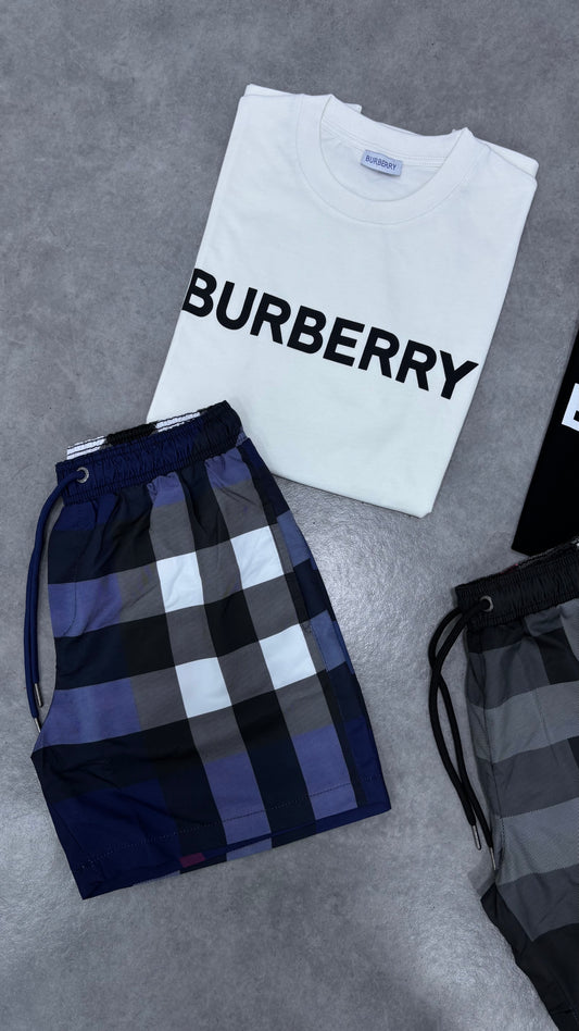 Short burberry bleu