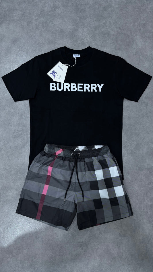 Short burberry noir