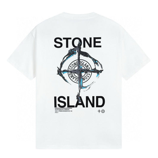 T-shirt stone island TP Blanc