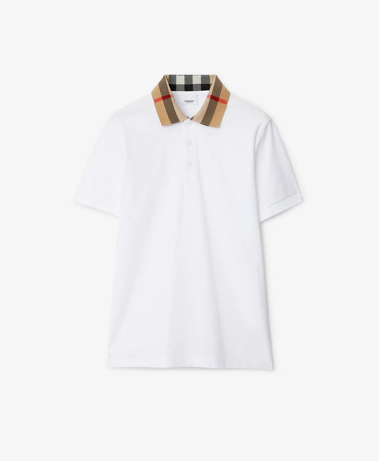 Burberry polo blanc