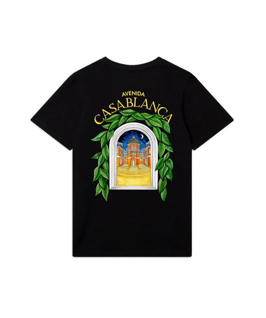 T-shirt casablanca avenda noir